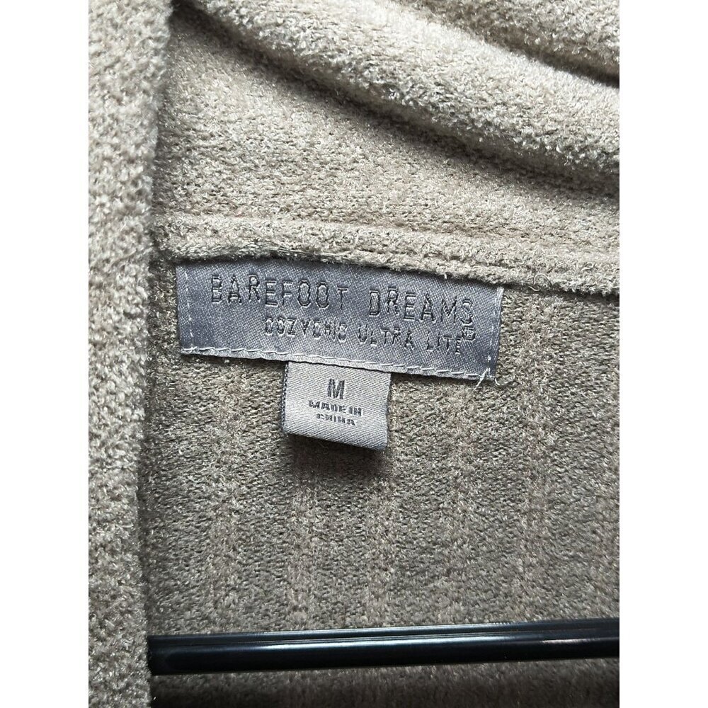 Barefoot Dreams CozyChic Ultra Lite Open Front Cardigan in Almond - Size Medium - Picture 2 of 8